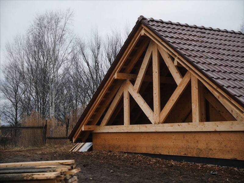 Frame and covering from scratch — Łowinek